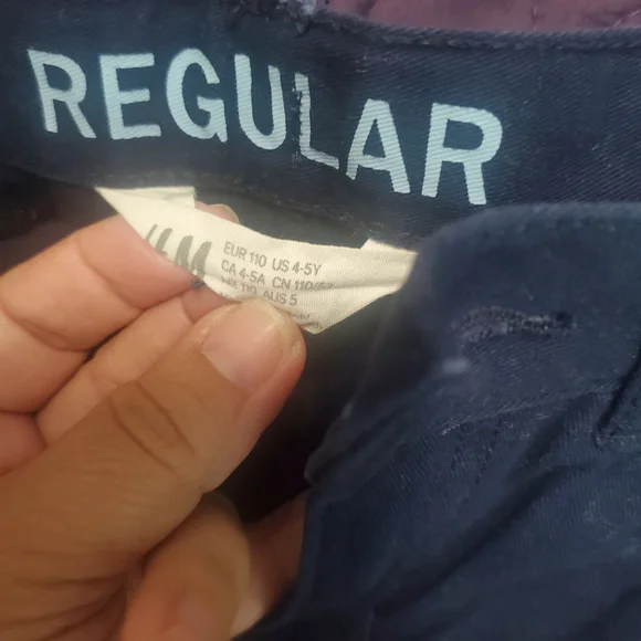 H&M Kids Casual Pants - Dark Blue - Picture 4 of 5